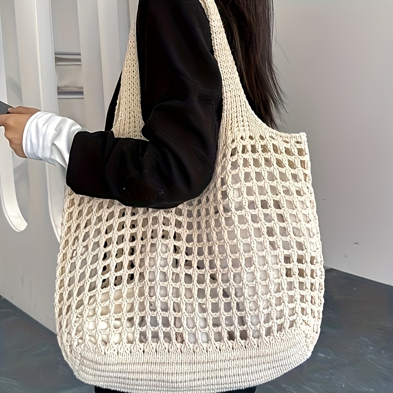 Crochet Market Bag - 1 Buah Tas Jinjing Rajut Crochet,