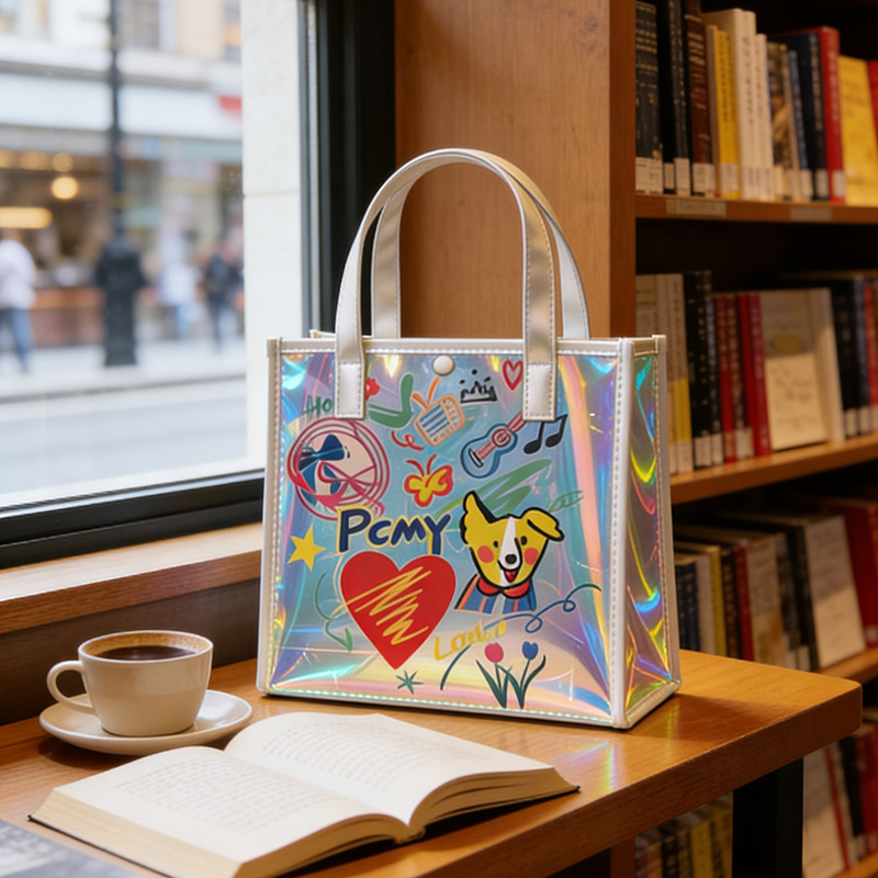 Women Bags Lv - Tas Tote Holografik Wanita, Tas TPU