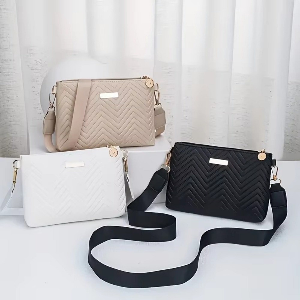 Mini Purse Chain - Tas Selempang Rantai Berlapis Minimalis PU