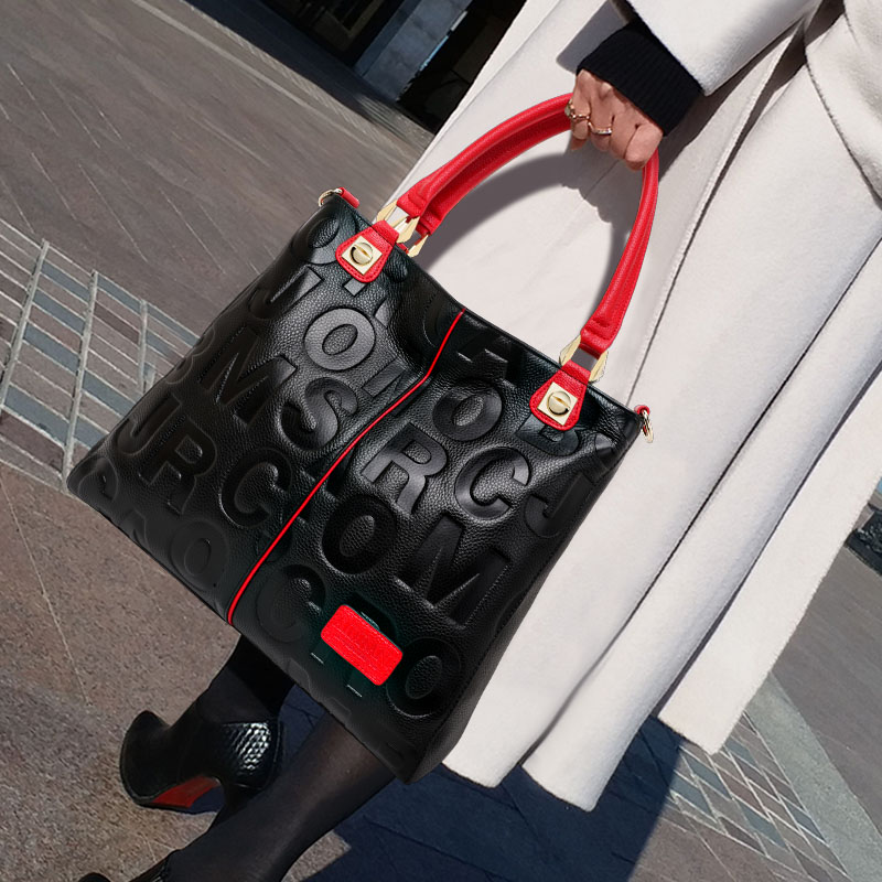 Women'S Work Bags Tote - Tas Tote Kulit Sapi Asli Bermotif