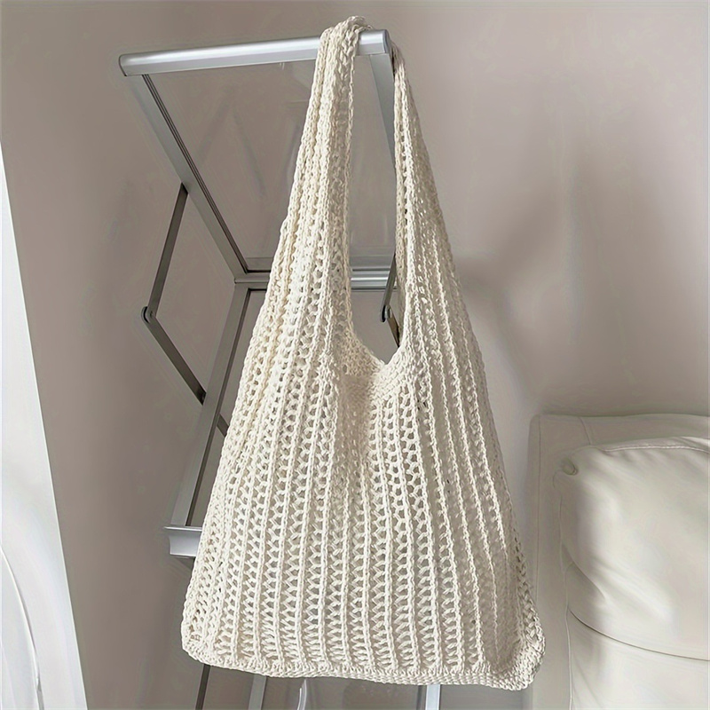 Crochet Market Bag - Tas Bahu Rajut Kapasitas Besar Warna