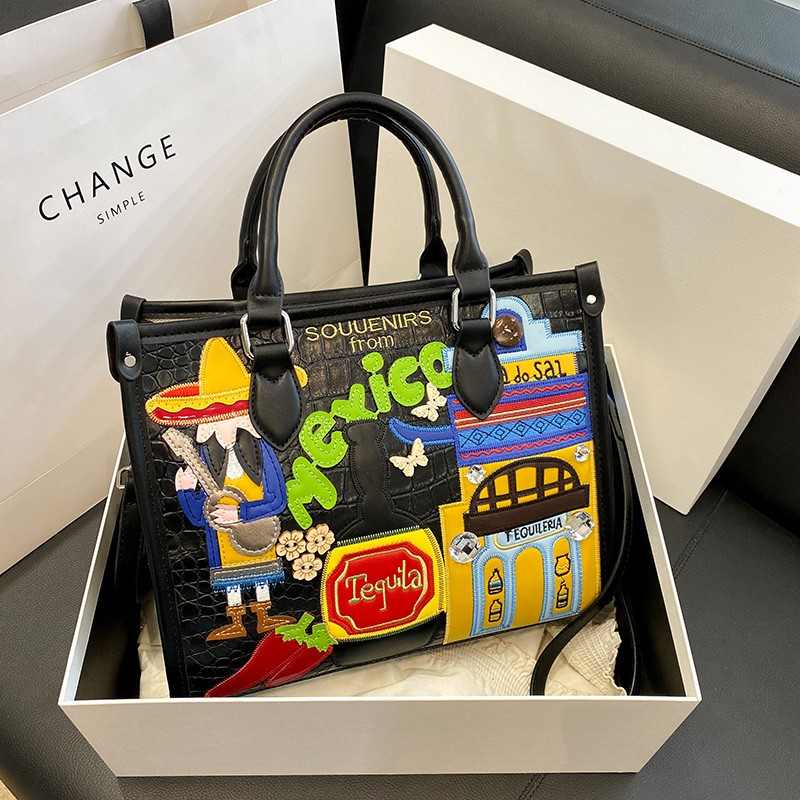 Women Bags Designer Sale - Tas Wanita Desain Patchwork Resleting 2026,