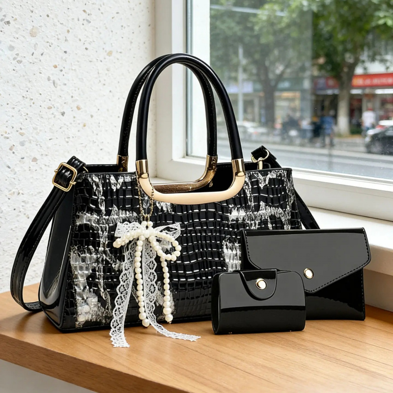Women Bags Leather - Set Tas Tangan Wanita, Tas Selempang