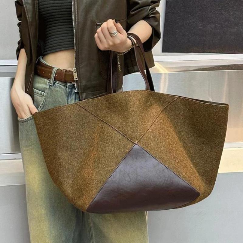 Women Handheld Bags - Tas Tote Genggam Kapasitas Besar Warna