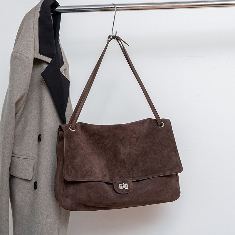 Women'S Work Bags Tote - Tas Selempang Kulit Suede Asli untuk