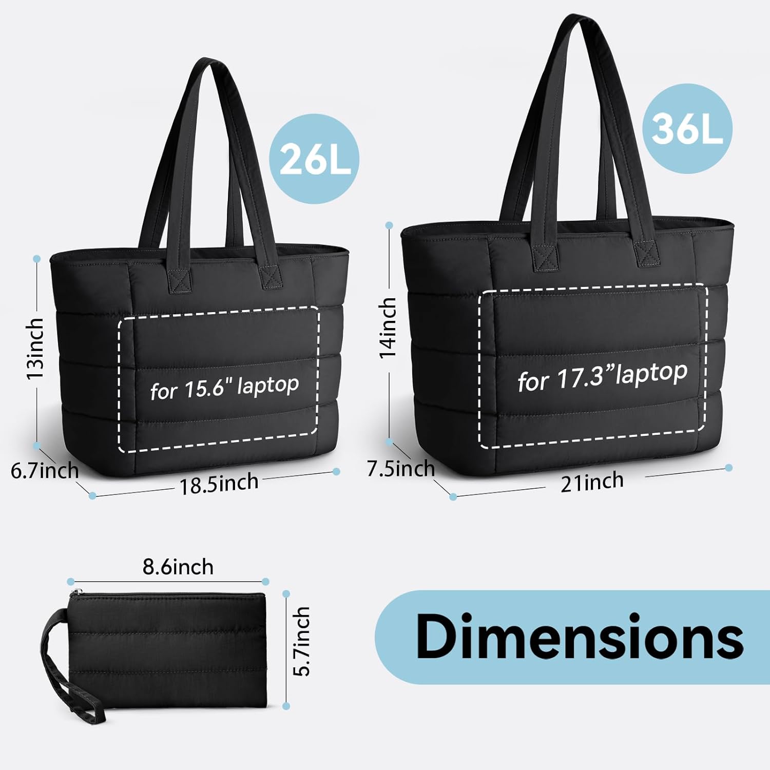 Tas Tote Puffer untuk Wanita,  - Women'S Work Bags Tote ulasan dan harga