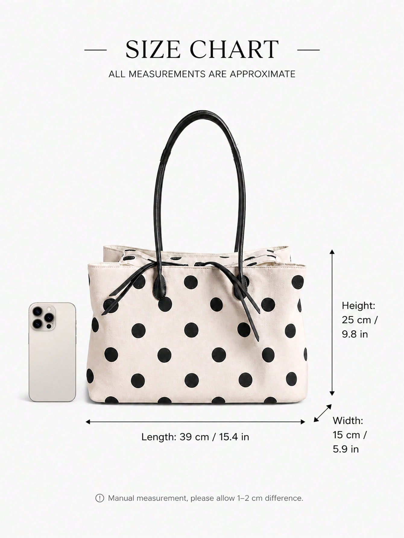 Tas Tote Linen Polka Dot Kapas - Women'S Work Bags Tote ulasan dan harga