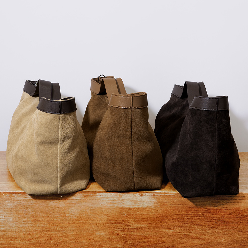 Tas Tote Kulit Suede Baru Musi - Women Handheld Bags ulasan dan harga