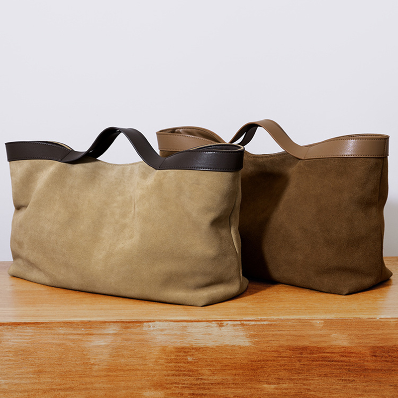 Tas Tote Kulit Suede Baru Musi - Women Handheld Bags ulasan dan harga