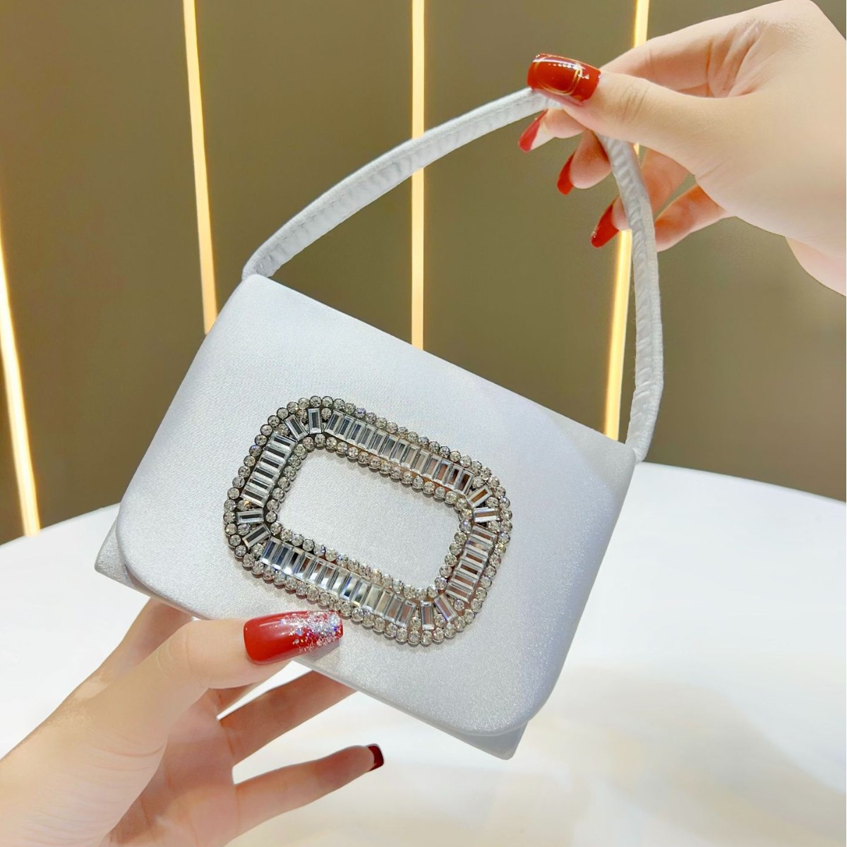Tas Tangan Persegi Mini Mewah  - Mini Purse Chain ulasan dan harga