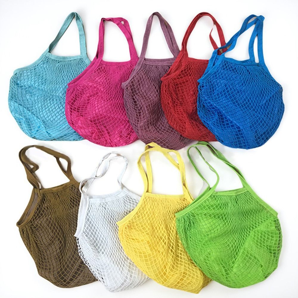 Tas Belanja Katun Tahan Lama,  - Crochet Market Bag ulasan dan harga