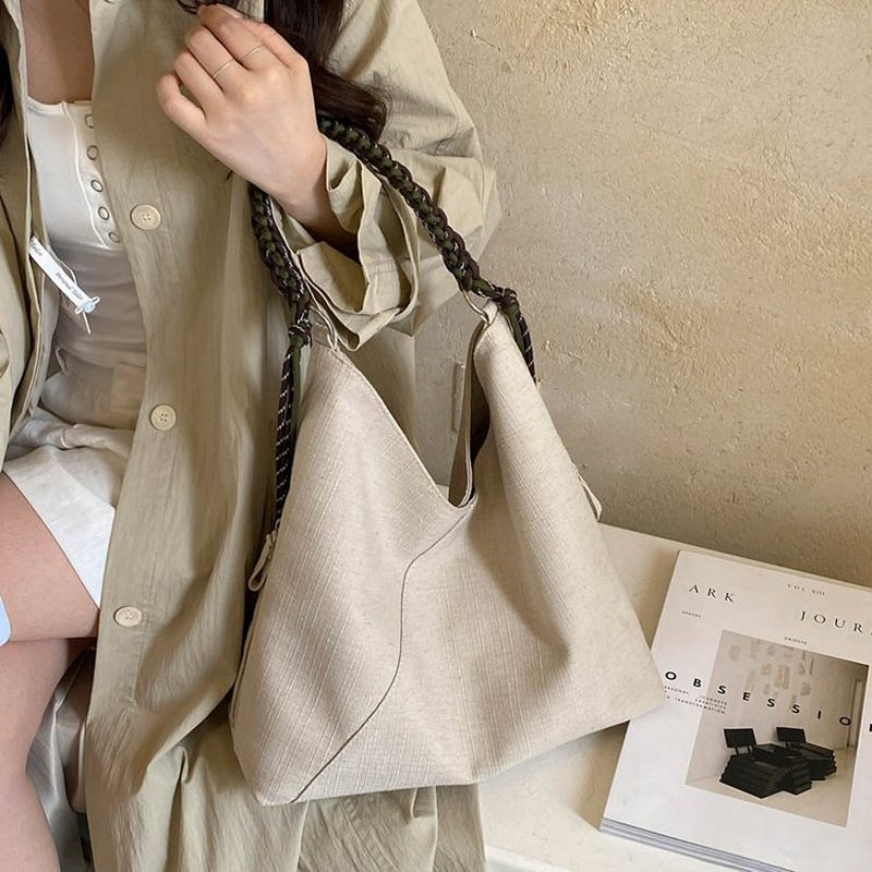 Tas Hobo Wanita Berwarna Krem  - Hobo Bag Slouchy ulasan dan harga