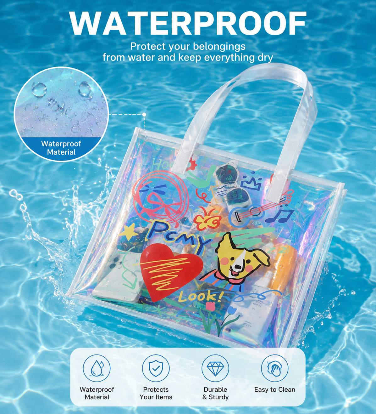 Tas Tote Holografik Wanita, Ta - Women Bags Lv ulasan dan harga
