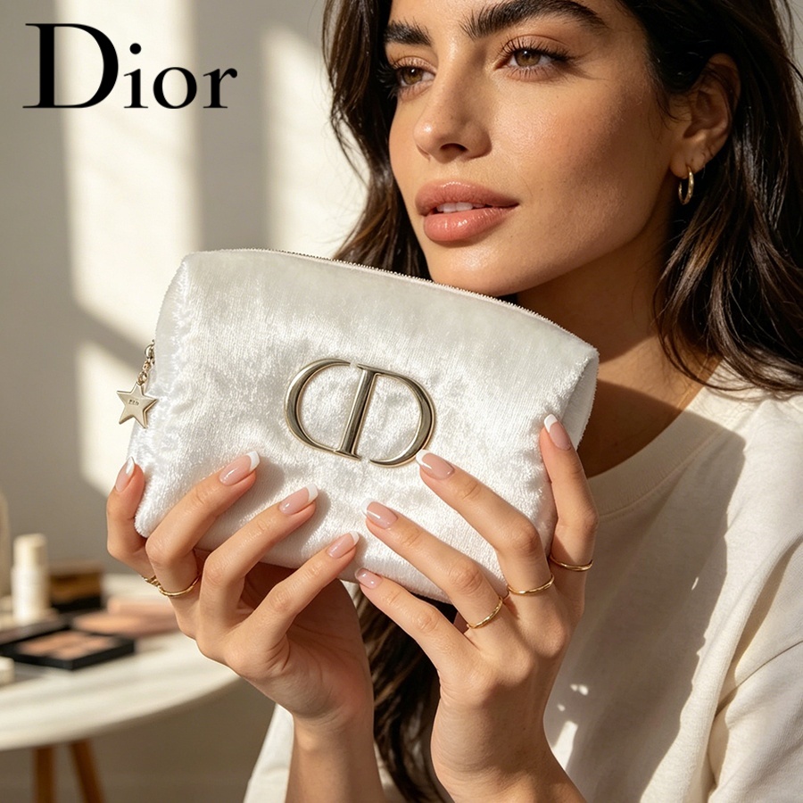 Tas Dior Tas Kosmetik Perjalan - Women Bags White ulasan dan harga