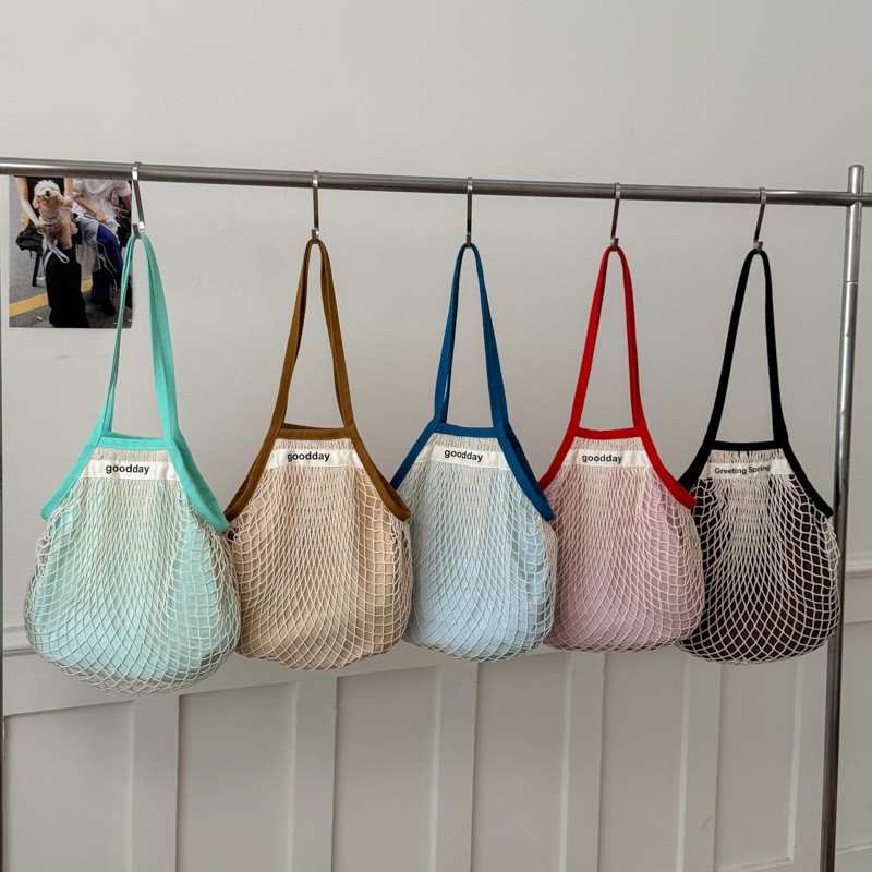 Tas Bahu Ringan Pantai Musim P - Crochet Market Bag ulasan dan harga