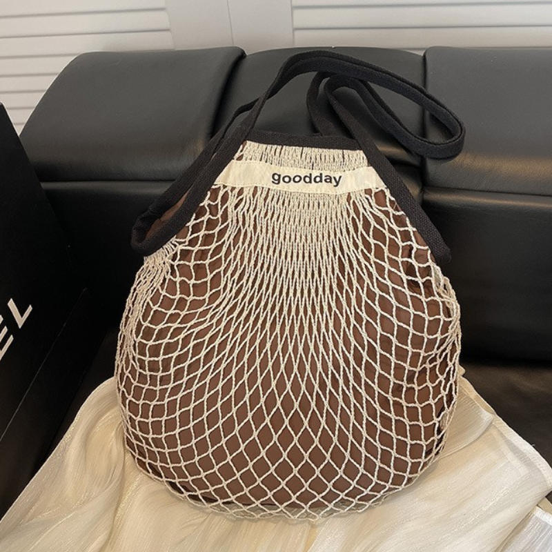 Tas Bahu Ringan Pantai Musim P - Crochet Market Bag ulasan dan harga