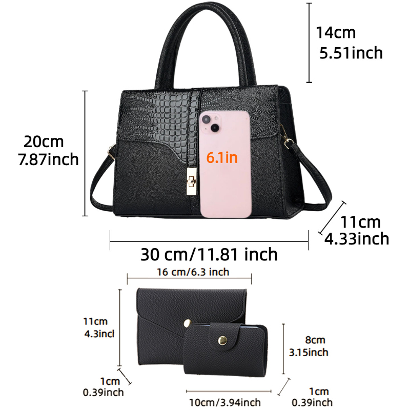 Set Tas Wanita 3-in-1, Tas Ele - Women'S Bags Handbags ulasan dan harga