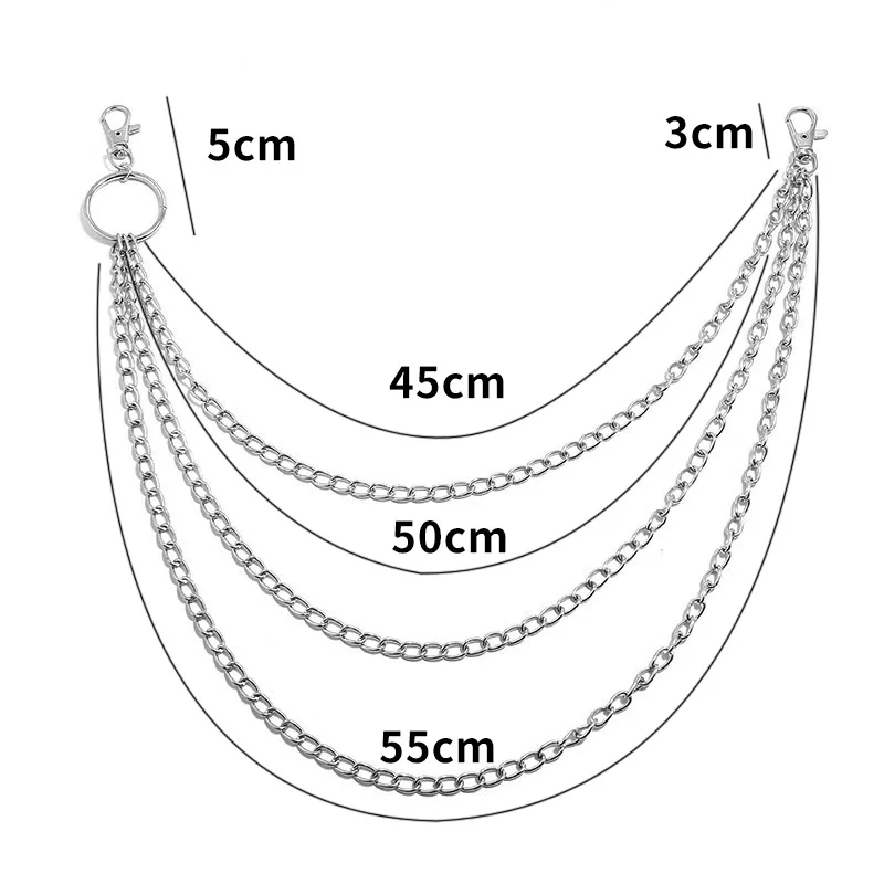 Sabuk Rantai Logam Punk dengan - Mini Purse Chain ulasan dan harga