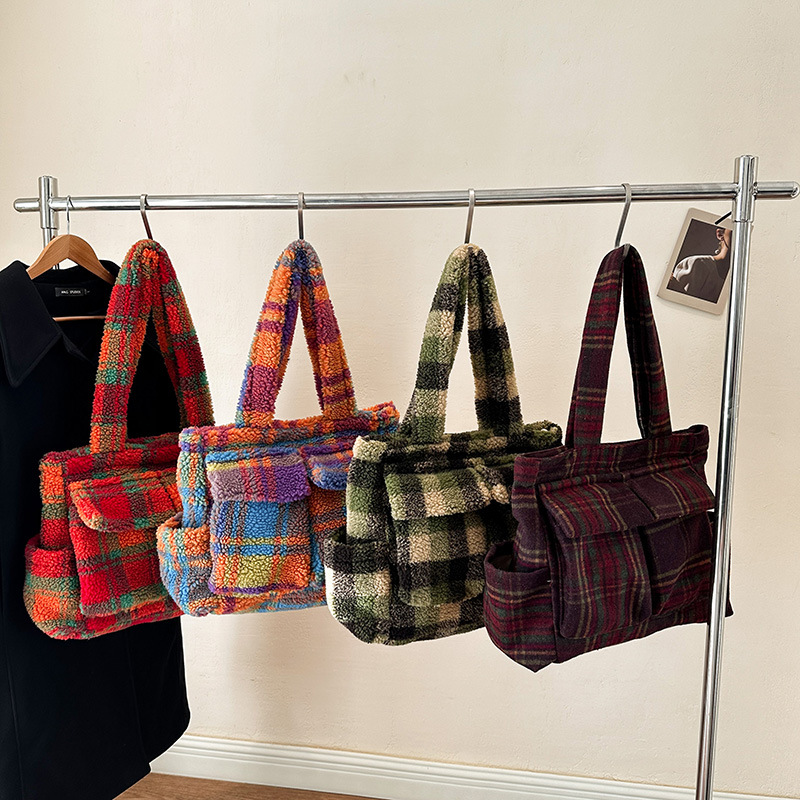 Tas jinjing bulu domba untuk w - Women Handheld Bags ulasan dan harga