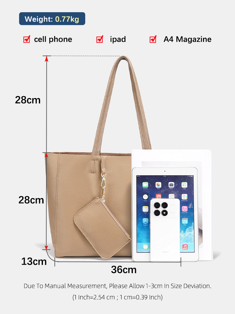 Zency Tas Tote Besar Kulit Asl - Women'S Work Bags Tote ulasan dan harga