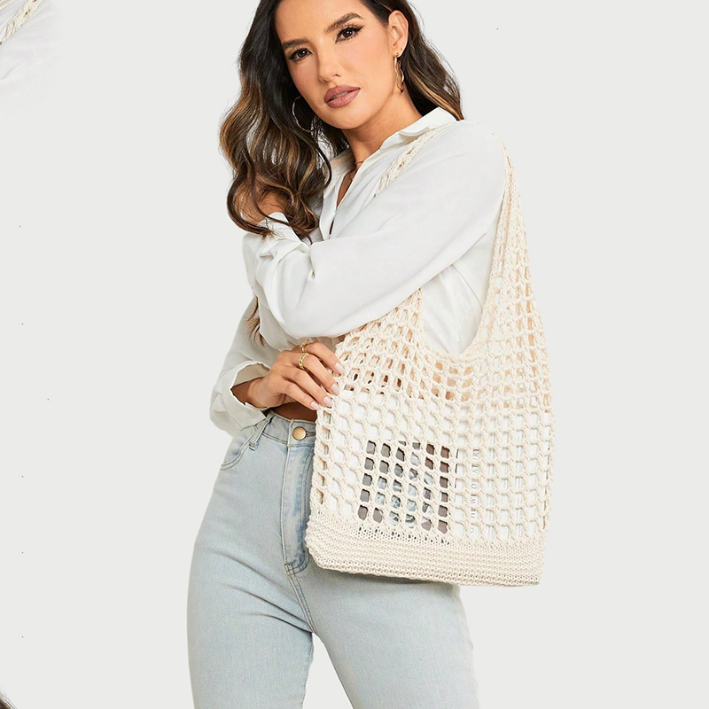 Tas rajut mode untuk wanita, t - Crochet Market Bag ulasan dan harga