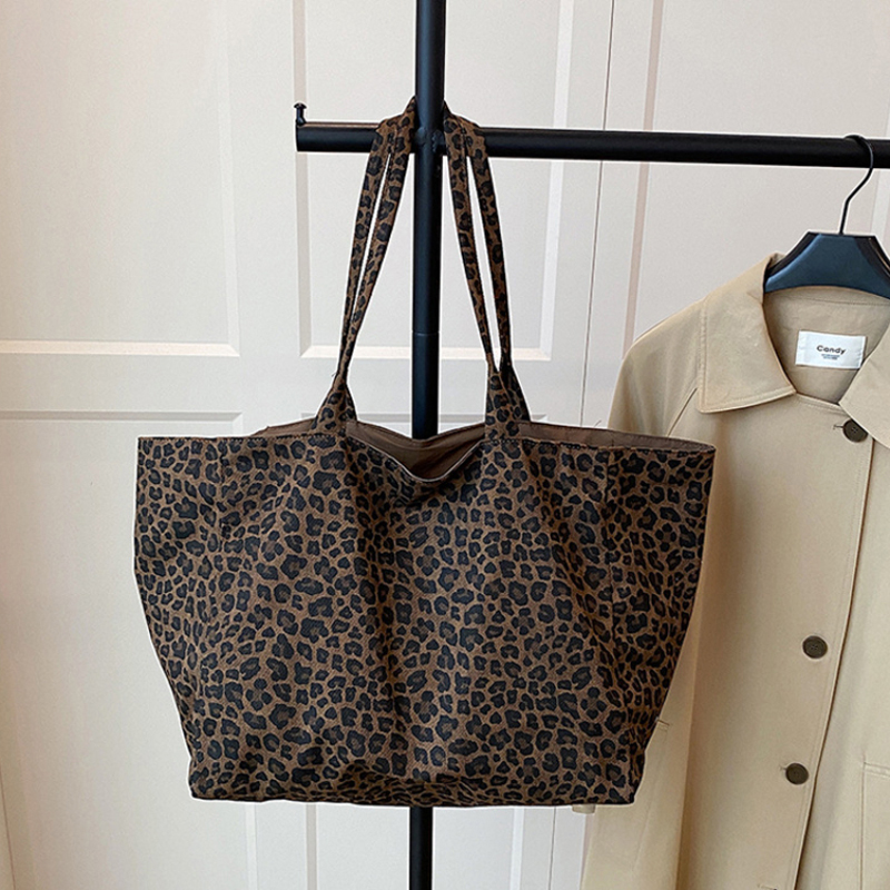 Tas Tote Wanita Motif Leopard  - Women'S Work Bags Tote ulasan dan harga