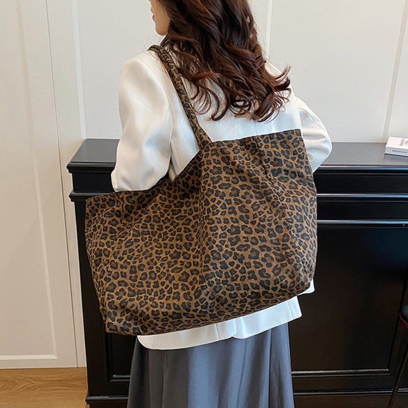 Tas Tote Wanita Motif Leopard  - Women'S Work Bags Tote ulasan dan harga
