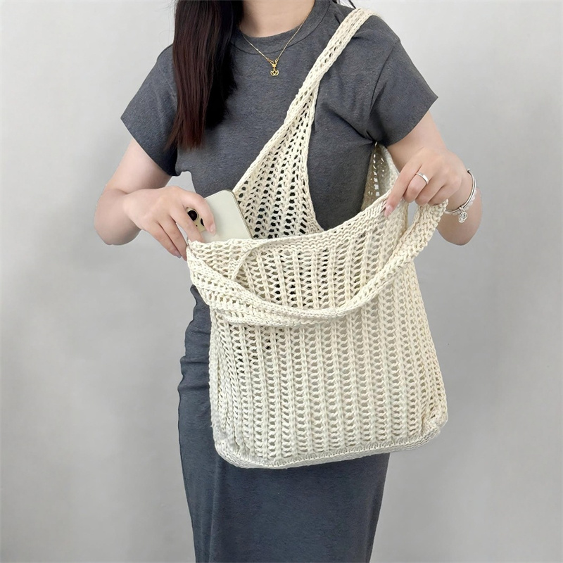Tas Bahu Rajut Kapasitas Besar - Crochet Market Bag ulasan dan harga