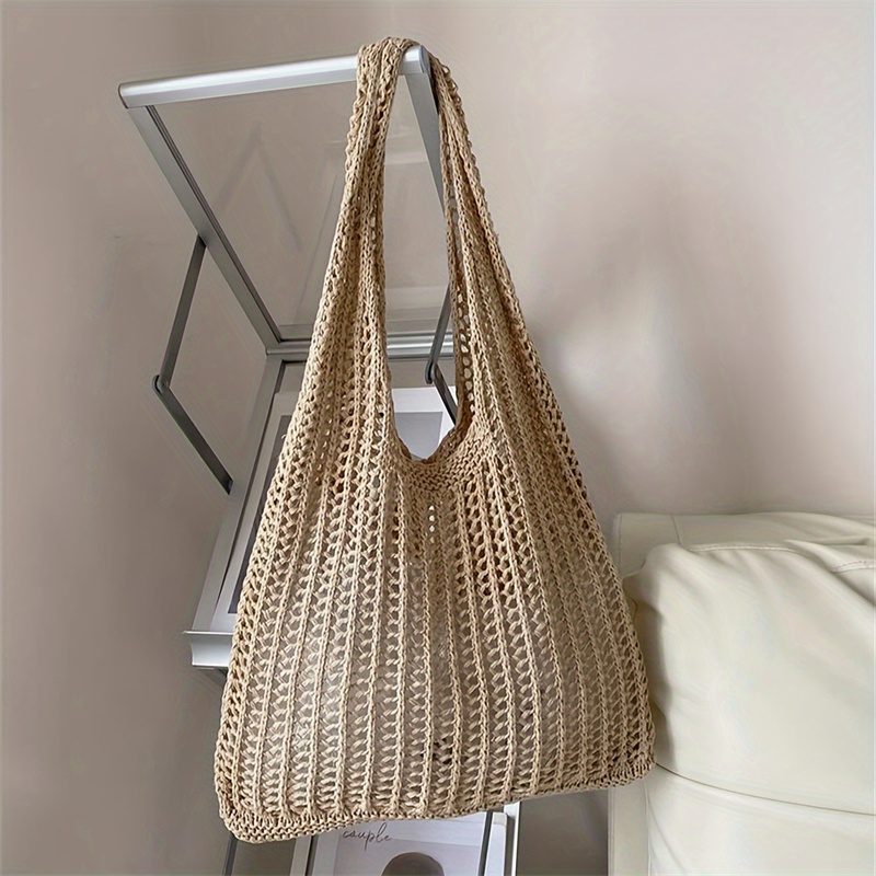 Tas Bahu Rajut Kapasitas Besar - Crochet Market Bag ulasan dan harga