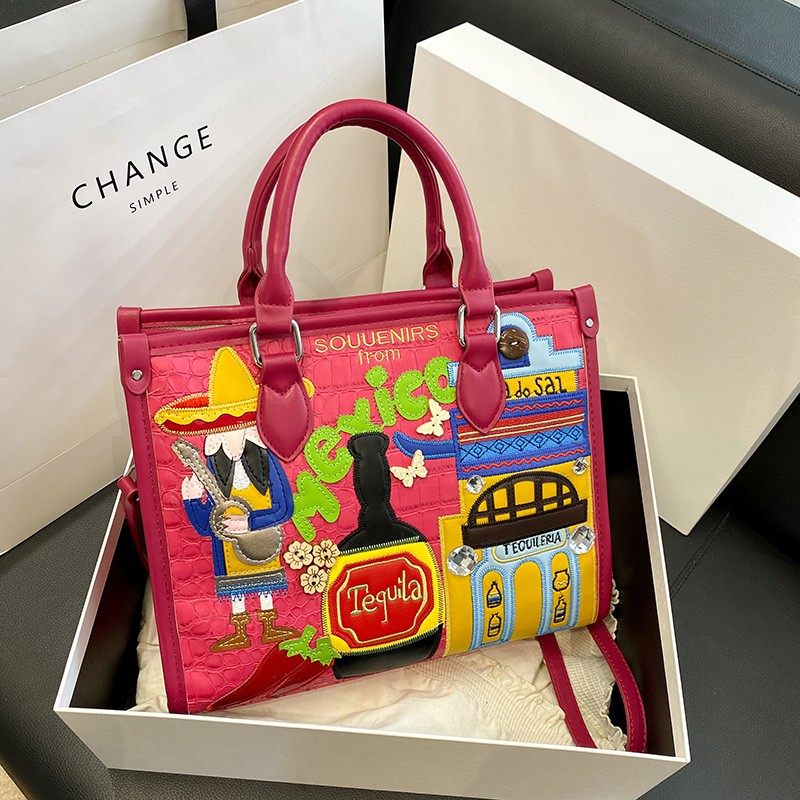 Tas Wanita Desain Patchwork Re - Women Bags Designer Sale ulasan dan harga