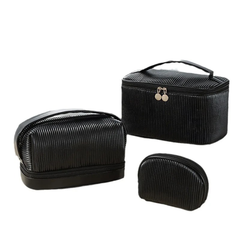 Tas Makeup Kulit PU Warna Soli - Women Bags Leather ulasan dan harga