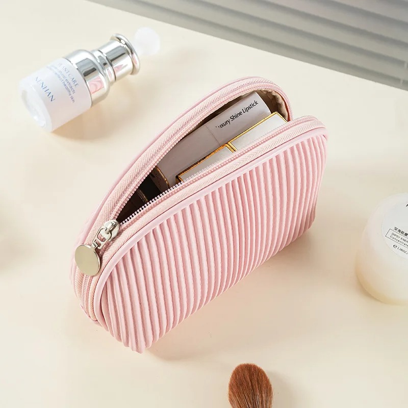 Tas Makeup Kulit PU Warna Soli - Women Bags Leather ulasan dan harga