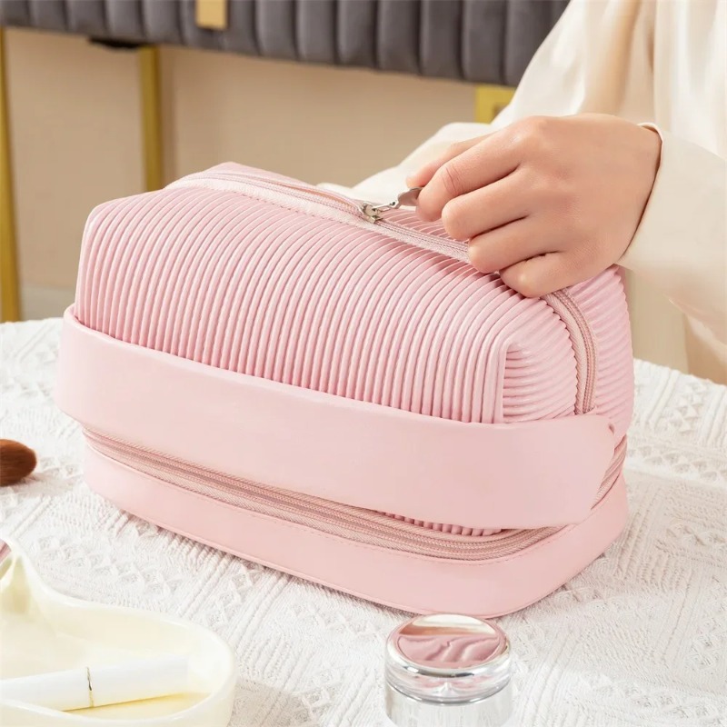Tas Makeup Kulit PU Warna Soli - Women Bags Leather ulasan dan harga