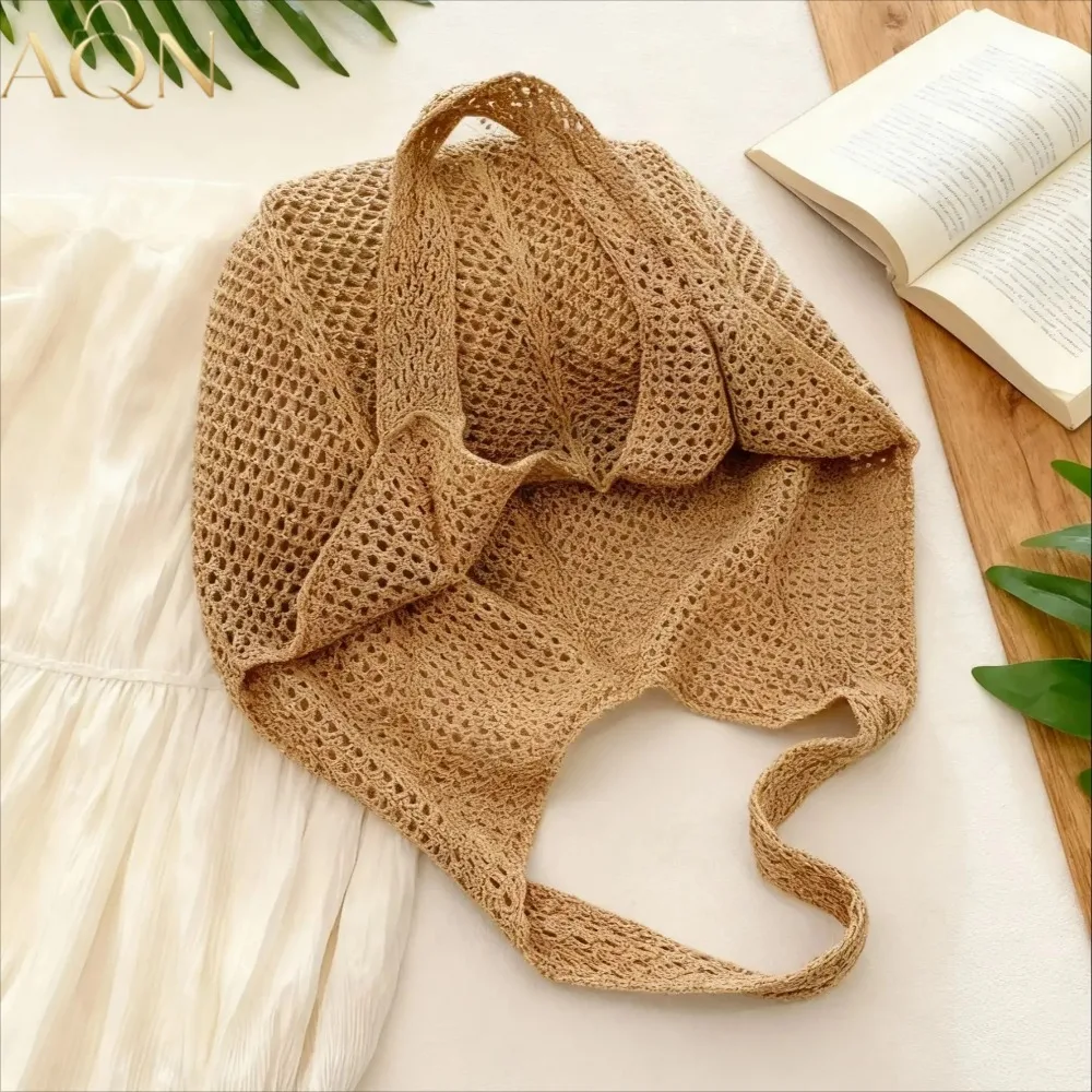 Tas Bahu Wanita AQN, Tas Selem - Crochet Market Bag ulasan dan harga