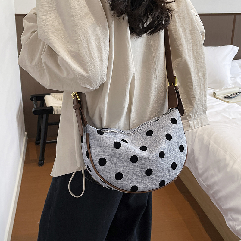 Tas Selempang Wanita Motif Pol - Hobo Bag Slouchy ulasan dan harga