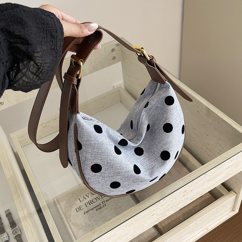 Tas Selempang Wanita Motif Pol - Hobo Bag Slouchy ulasan dan harga