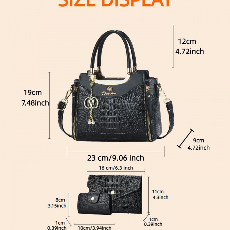 Set Tas Tangan Wanita Tekstur  - Women Bags Leather ulasan dan harga