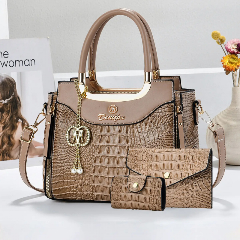 Set Tas Tangan Wanita Tekstur  - Women Bags Leather ulasan dan harga