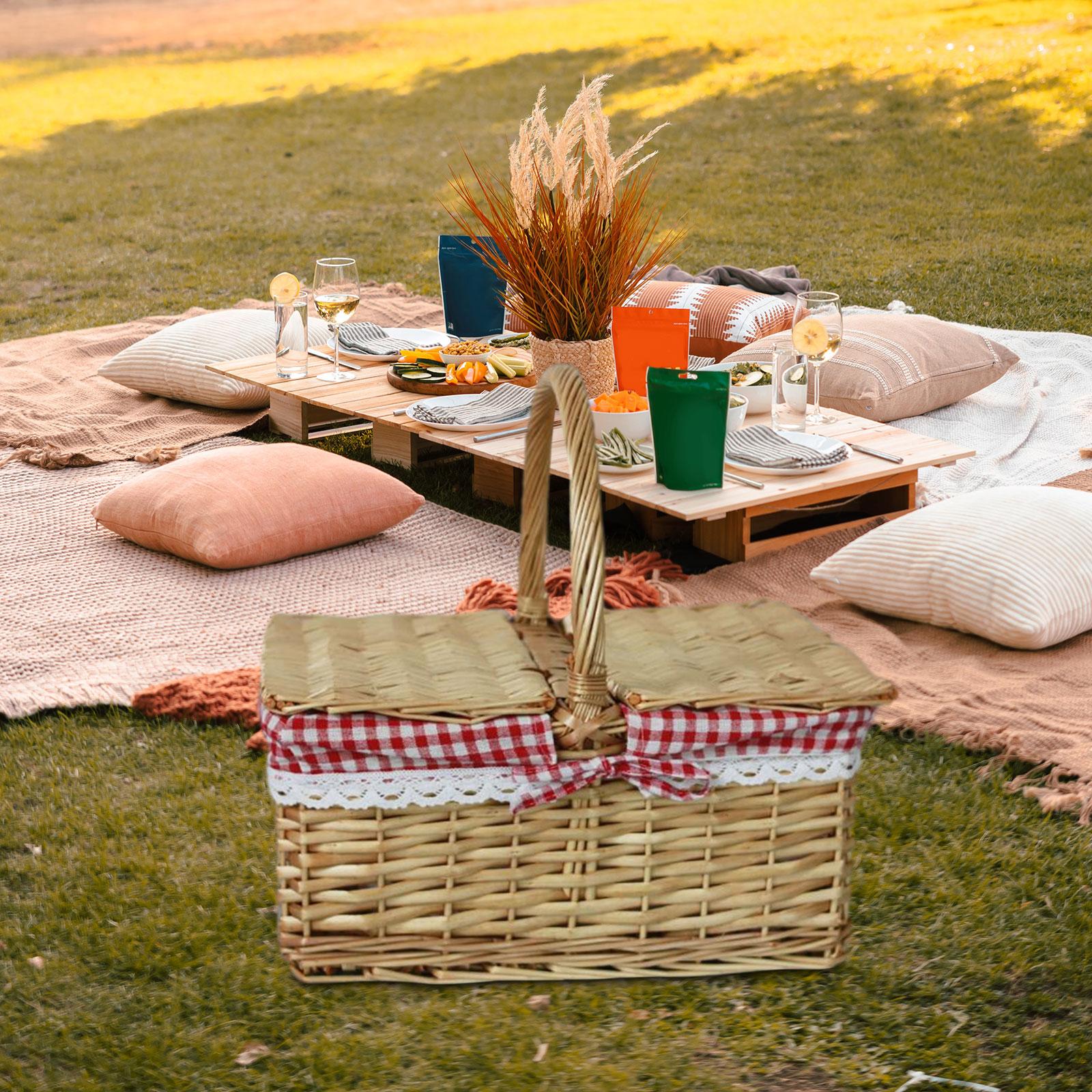 Keranjang Piknik Keranjang Any - Basket Bag Wicker ulasan dan harga