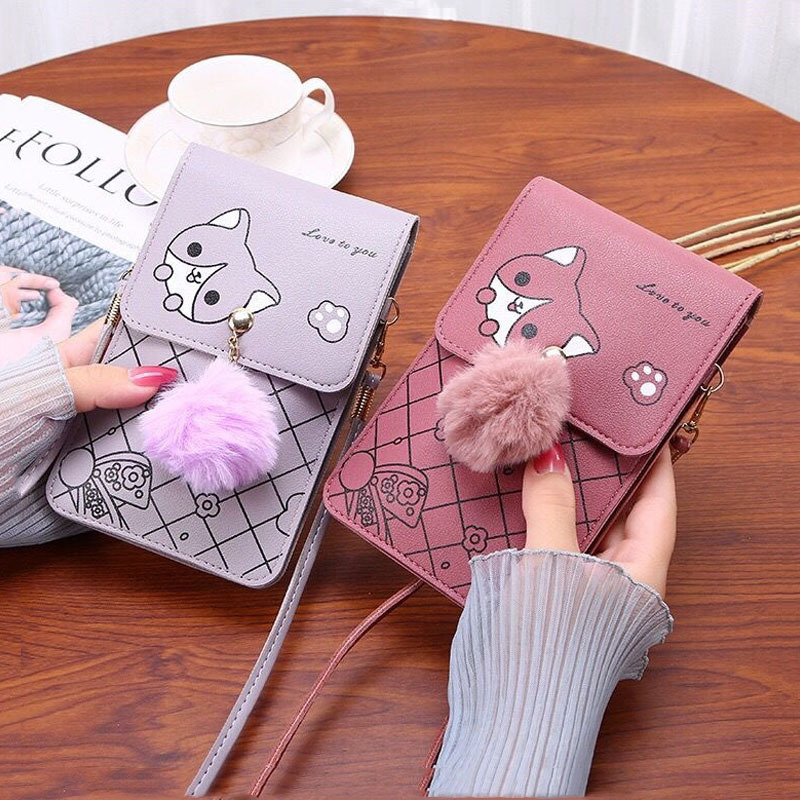 Tas Ponsel Layar Sentuh Pola K - Women Bags Leather ulasan dan harga