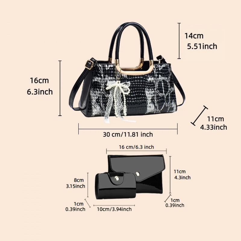 Set Tas Tangan Wanita, Tas Sel - Women Bags Leather ulasan dan harga