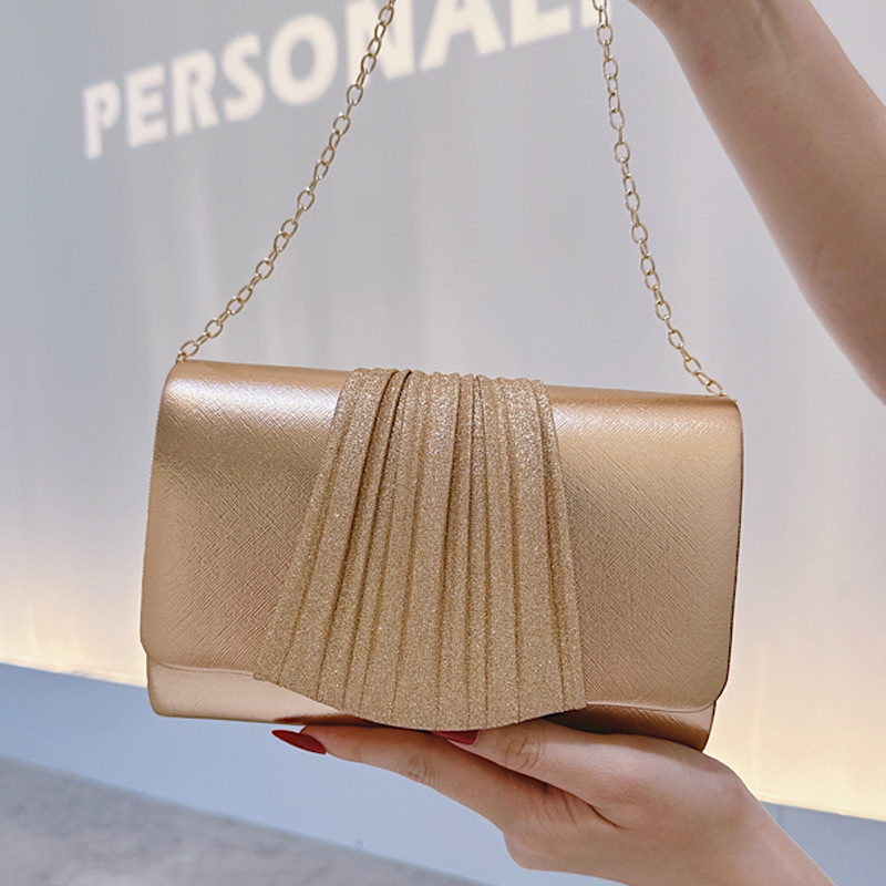Tas Clutch Malam Kecil Emas un - Mini Purse Chain ulasan dan harga