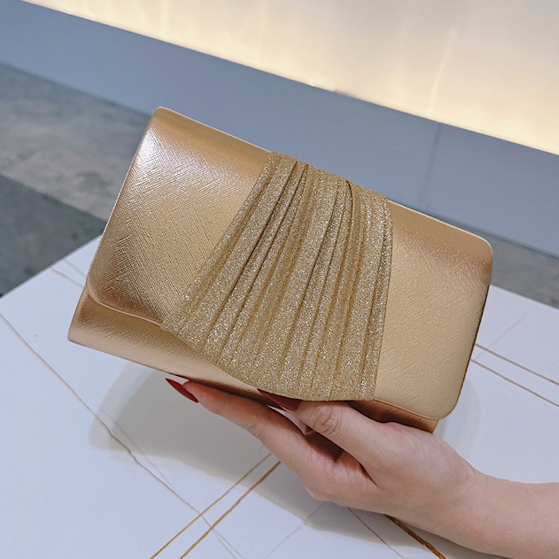 Tas Clutch Malam Kecil Emas un - Mini Purse Chain ulasan dan harga