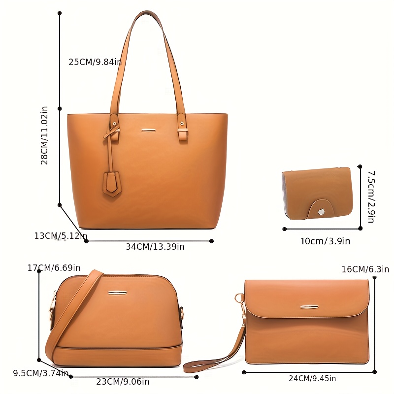 4pcs Set Tas Wanita Fashion Wa - Women Bags Leather ulasan dan harga