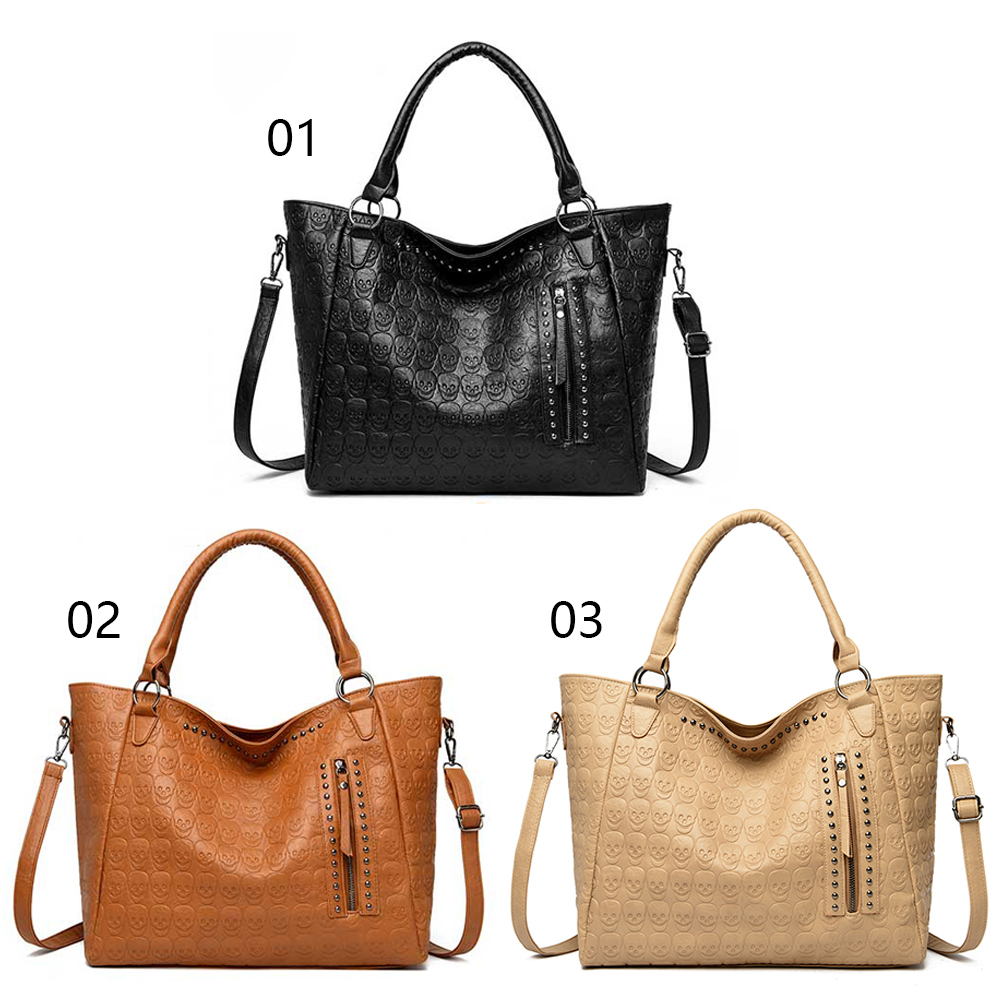 Tas Selempang Punk Skull Kulit - Women'S Work Bags Tote ulasan dan harga