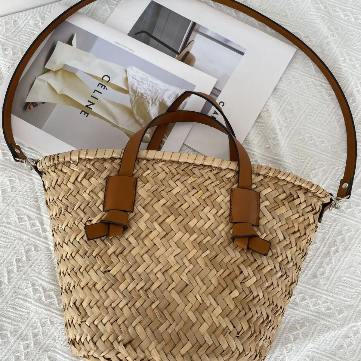 Bohemian tas keranjang jerami  - Basket Bag Wicker ulasan dan harga