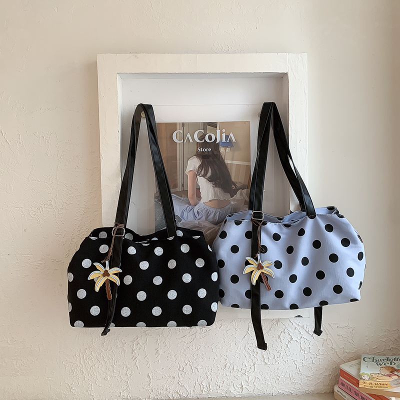 Tas Tote Kanvas Berlapis Motif - Women Handheld Bags ulasan dan harga