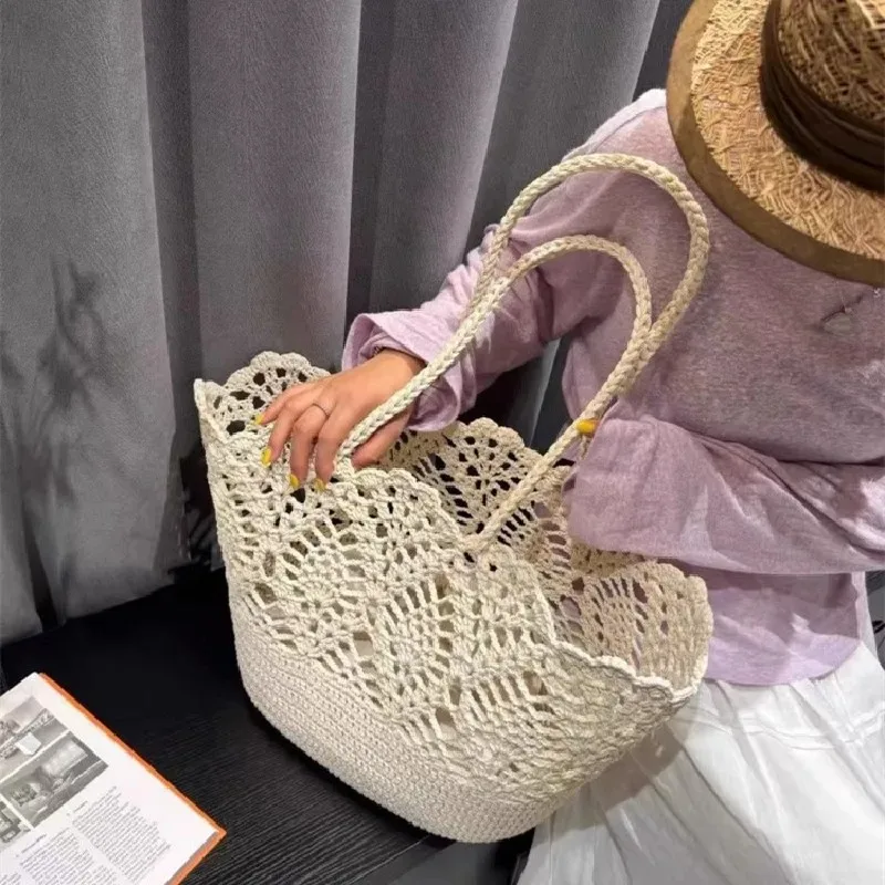 Tas Selempang Rajut Bunga Vint - Crochet Market Bag ulasan dan harga