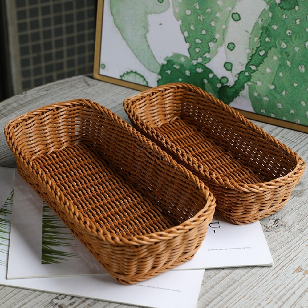 Keranjang Penyimpanan Rotan Im - Basket Bag Wicker ulasan dan harga