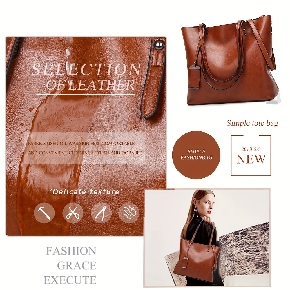 Tas jinjing wanita kulit Retro - Women'S Work Bags Tote ulasan dan harga